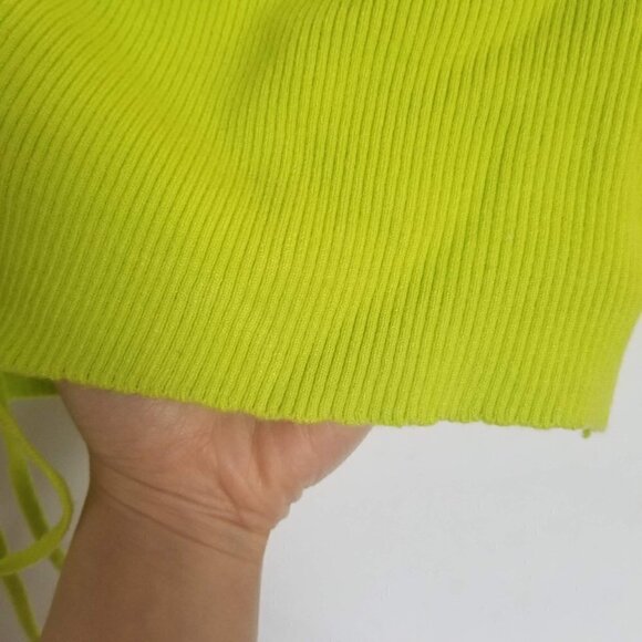 etophe studios Ribbed Rusched Cinched Sweater Sm - Picture 5 of 10